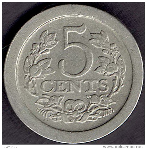 Netherlands 5 Cent 1908 - 5 Centavos