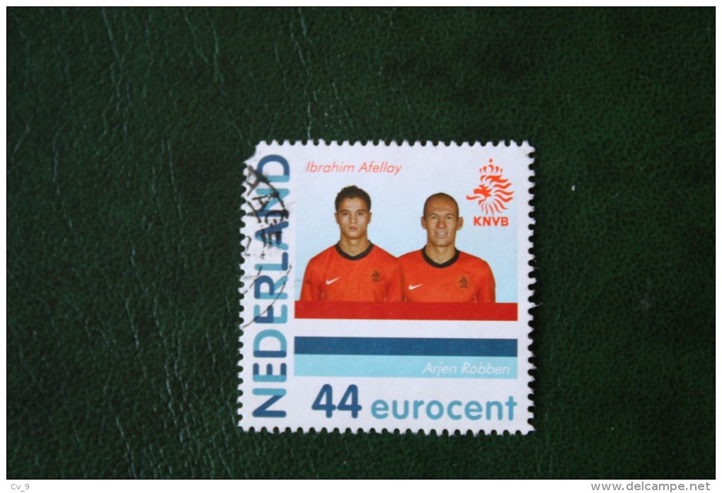 Fussball Footbal Affelay Robben Persoonlijke Zegel NVPH 2682 2009 Gestempeld / USED / Oblitere NEDERLAND / NIEDERLANDE - Francobolli Personalizzati