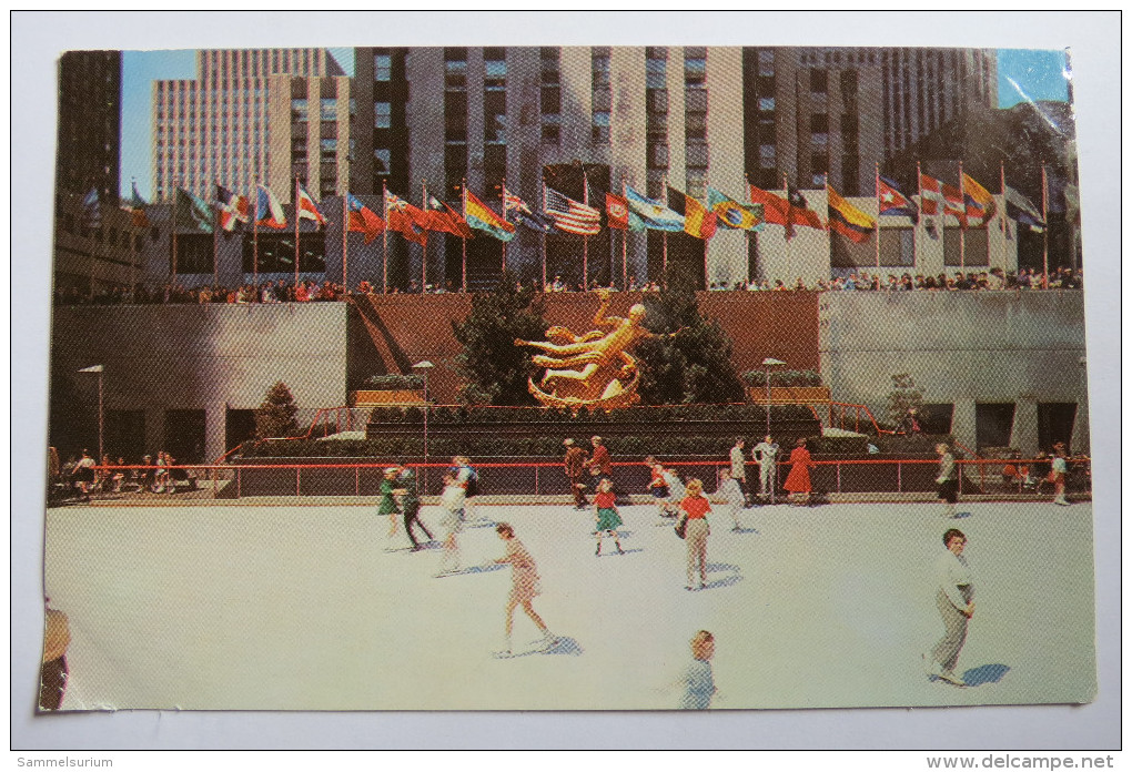 (9/1/7) AK "New York" Rockefeller Plaza Ice Skating Rink - Other Monuments & Buildings