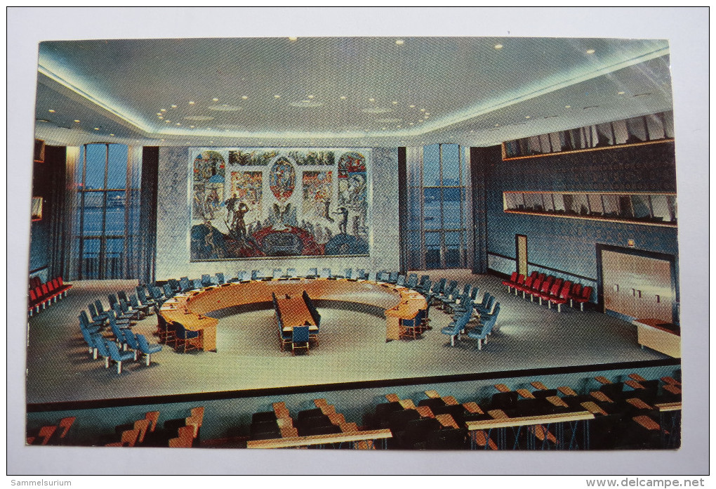 (9/1/8) AK "New York" United Nations Security Council Chamber - Autres Monuments, édifices