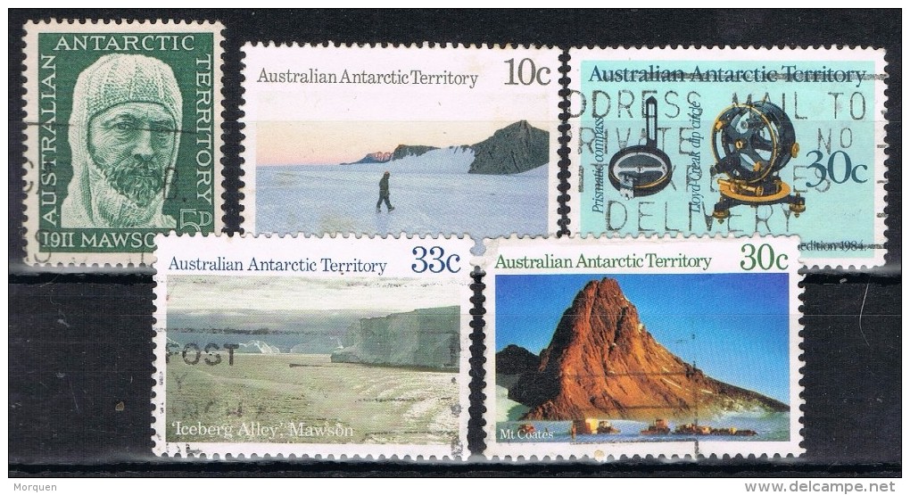 Lote De 5 Sellos AUSTRALIAN ANTARCTIC TERRITORY º - Usados