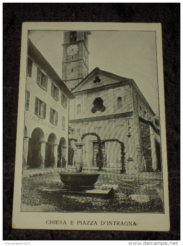 Cpa Suisse (Tessin) - Chiesa E Piazza D'Intragna - TBE - Intragna