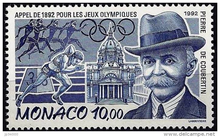 MONACO Jeux Olympiques. Yvert N° 1853. ** MNH.  PIERRE DE COUBERTIN - Summer 1992: Barcelona