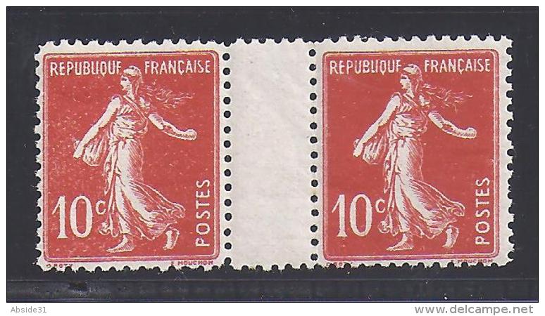 Semeuse N° 138 **  Faux Pour Servir En Paire - 1906-38 Semeuse Camée