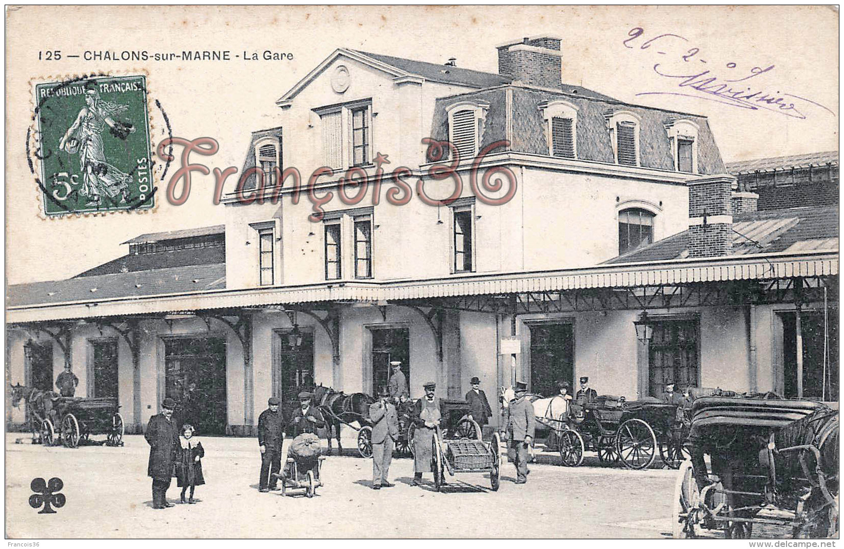 (51) Chalons Sur Marne - La Gare - 2 SCANS - Châlons-sur-Marne