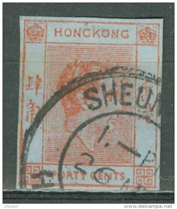 HONG KONG 1938-48: 40 FORTY CENTS From Cover, O - FREE SHIPPING ABOVE 10 EURO - Lettres & Documents