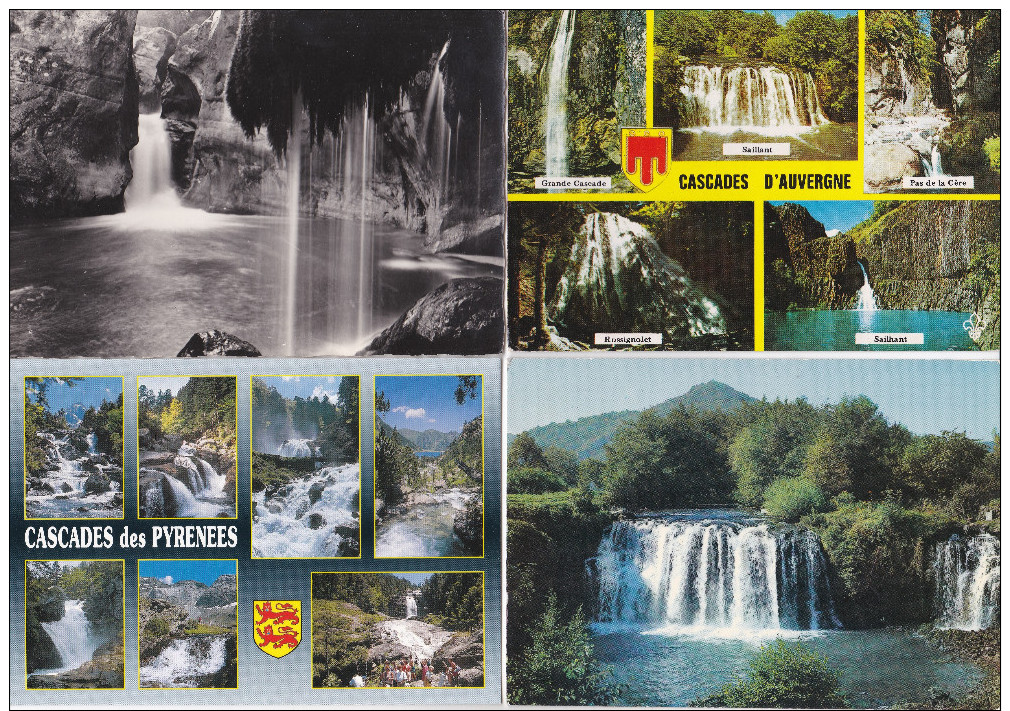 LOT De 60 CPSM, CPM Françaises Sur Des Cascades D' Eaux Toutes Localisées //  TBE - 5 - 99 Cartes