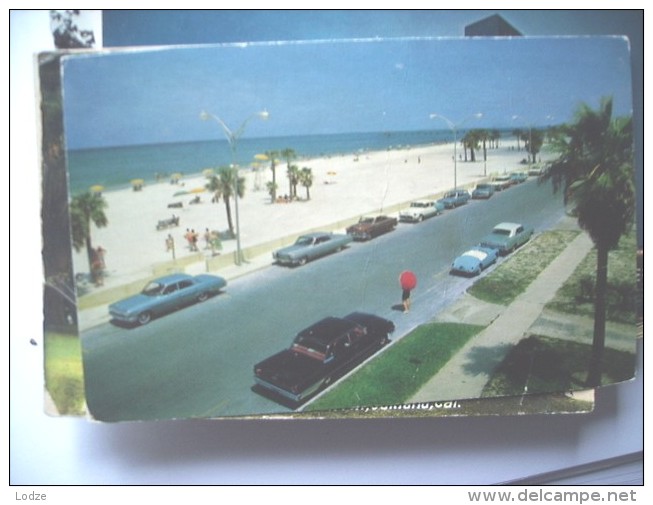 America USA FL Clearwater Beach And Old Cars - Clearwater