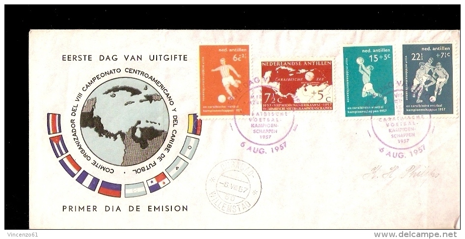8th Central American And Caribbean Soccer Championships 1957 NETHERLANDS ANTILLEN - Soccer American Cup