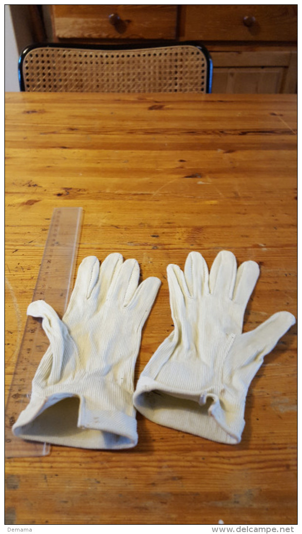 Handschoenen,witte , Vintage, - Other & Unclassified
