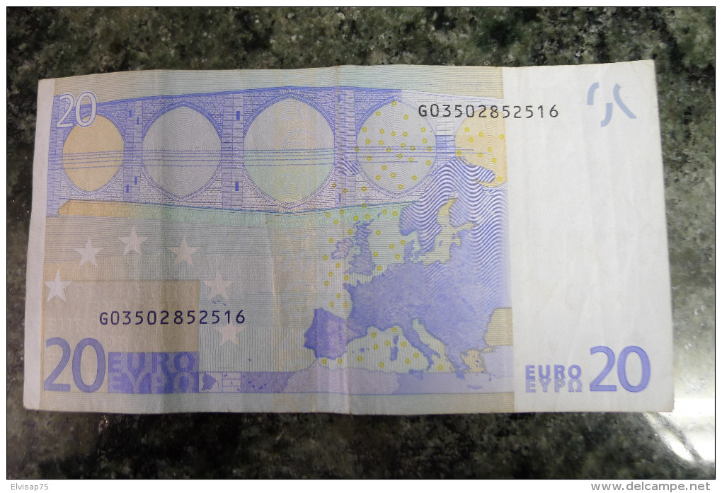 RARE 20 EURO G CYPRUS DRAGHI R030A4 - 20 Euro