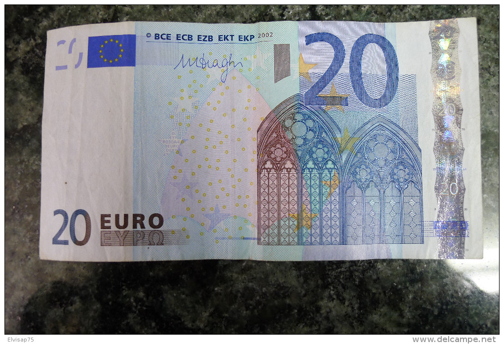 RARE 20 EURO G CYPRUS DRAGHI R030A4 - 20 Euro