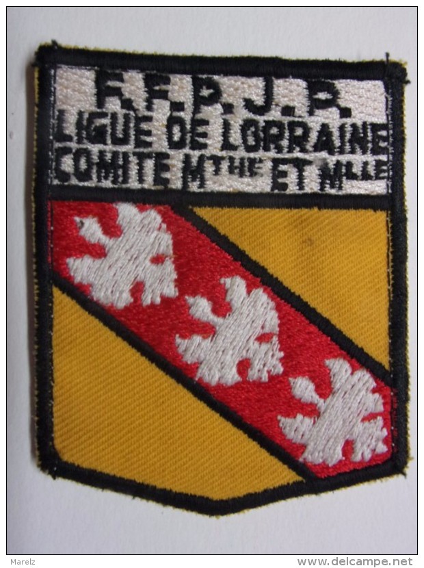 Ecusson Tissu - FFPJP - PETANQUE - Ligue De LORRAINE - Comité De Meurthe-et-Moselle - Blason - Armoiries - Pétanque