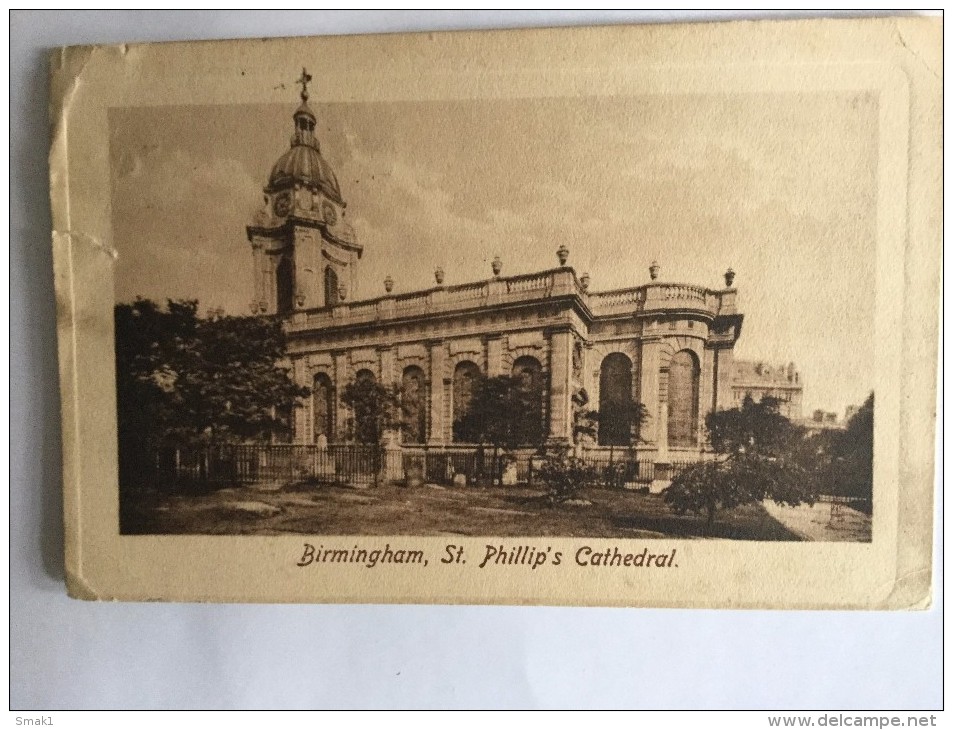 AK  Ver. Königreich > England> Warwickshire > Birmingham  ST.PHILLIP'S CATHEDRAL No.2454.ANSICHTSKARTE  POSTCARD 1911 - Birmingham