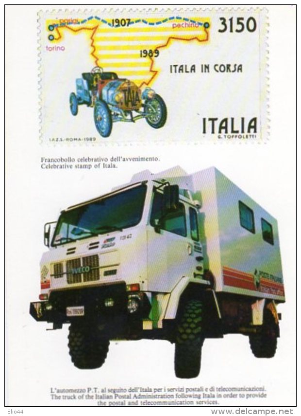 Cartolina Di " Italia In Corsa " ITALA - 1990 - - Rallyes