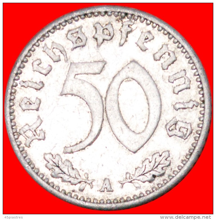 § SWASTIKA: GERMANY &#9733; 50 PFENNIG 1940A! LOW START! NO RESERVE! - 50 Reichspfennig