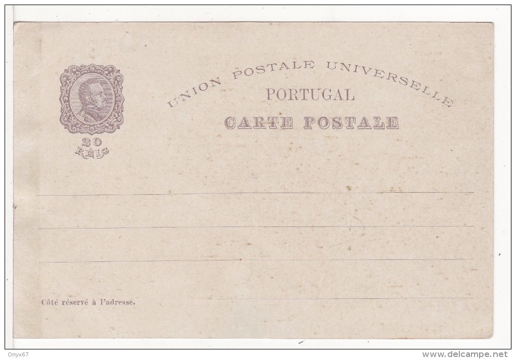 LISBOA (Portugal) CARTE ENTIER POSTAL ILLUSTREE (AU DOS) DU CENTENARIO DA INDIA-Stamp 20 Reis- 1898 - Postwaardestukken