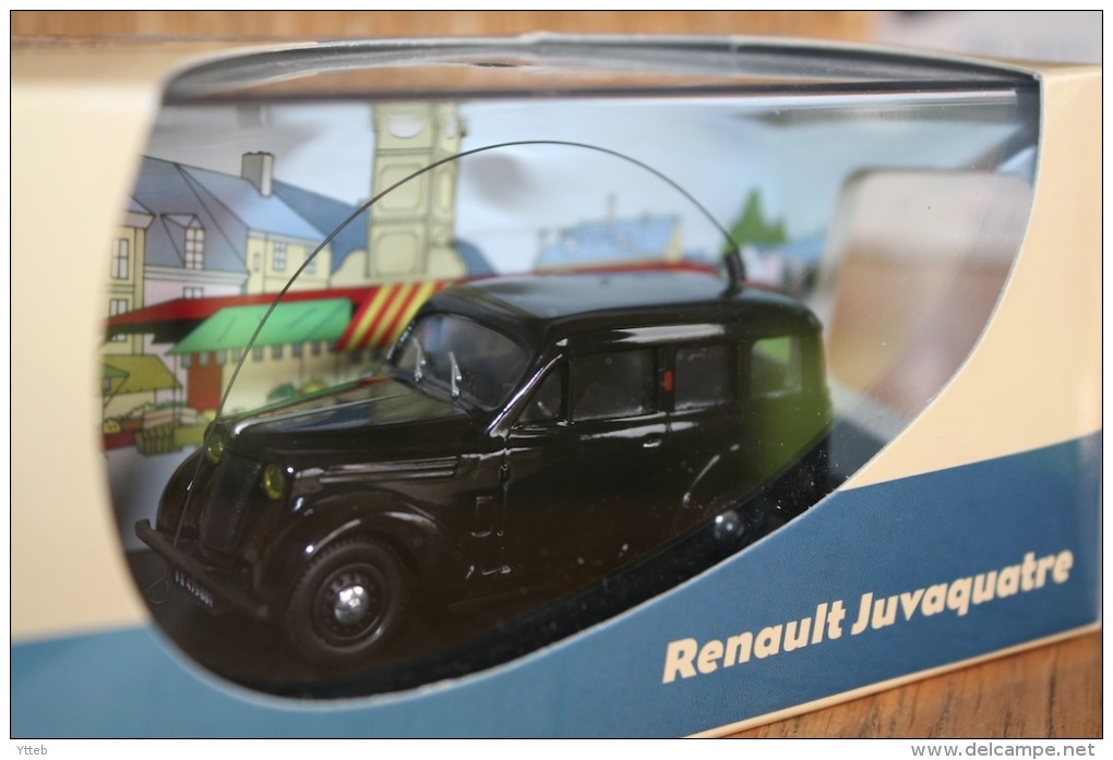 Modèle Réduit Métal + Fiche Technique - RENAULT JUVAQUATRE VITRÉE - Eligor - 1/43 - Gendarmerie - Eligor