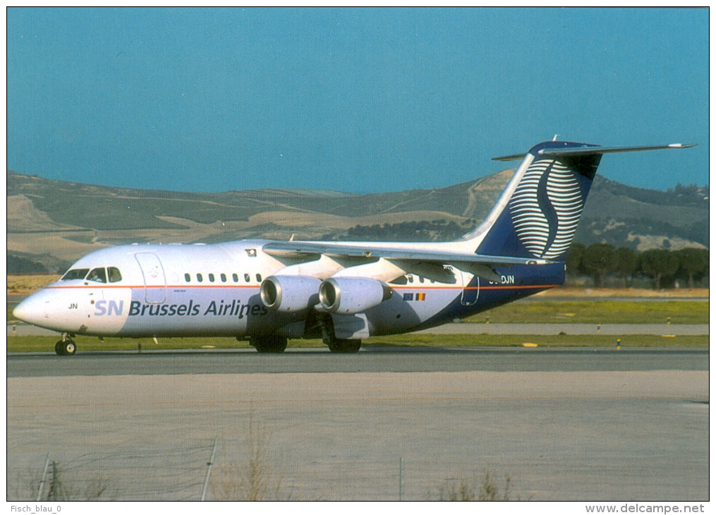 AK Flugzeug Belgien België Brussels Airlines SN BEL BEELINE AVRO RJ85 OO-DJN Brussel BE Diegem Machelen Belgique Belgium - 1946-....: Ere Moderne