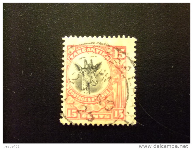 TANGANYIKA 1922 GIRAFFE GIRAFE Yvert N&ordm; 3 &ordm; FU - SG N&ordm; 76 &ordm; FU - Tanganyika (...-1932)