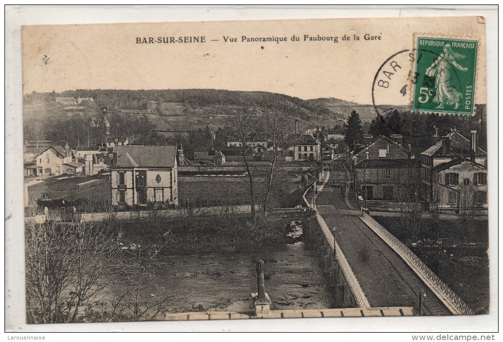 10 - BAR SUR SEINE  - Vue Panoramique Du Faubourg De La Gare - Bar-sur-Seine