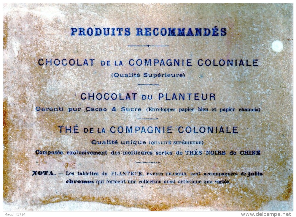 Chromos  Chocolat  Du Planteur  Gare  La  Bombe. - Autres & Non Classés