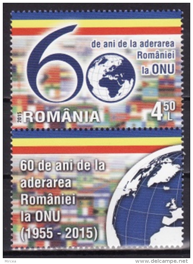 Roumanie 2015 - Roumanie - ONU 1v.avec Vignette,neuf** - Nuovi