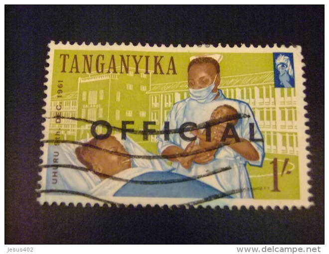 TANGANYIKA INDEPENDENT REPUBLIC 1961 ETAT INDÉPENDANT Yvert N&ordm; 7 &ordm; FU -  SG N&ordm; 7 &ordm; FU Service  - Off - Tanganyika (...-1932)