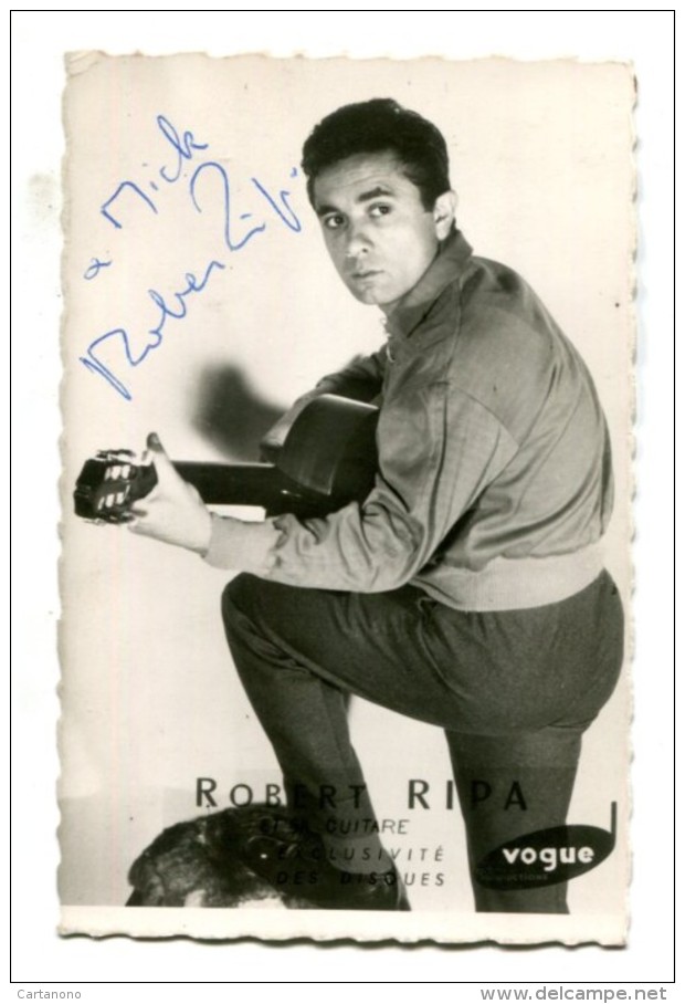 ROBERT RIPA Signature Sur Carte Postale VOGUE - Autres & Non Classés