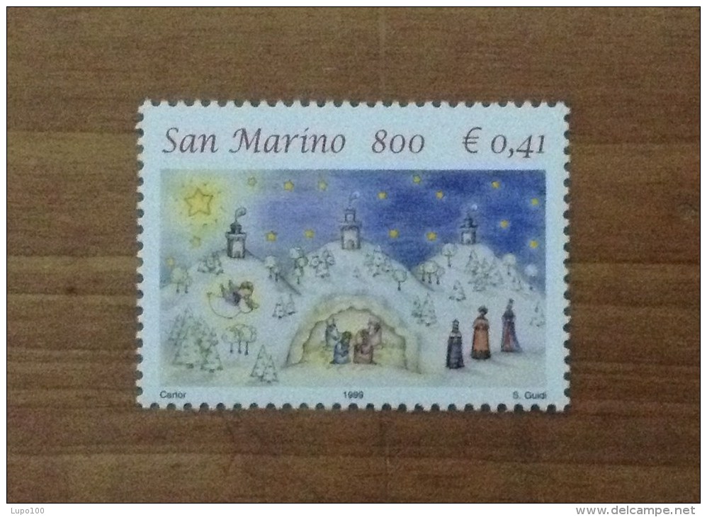 1999 SAN MARINO FRANCOBOLLO NUOVO STAMP NEW MNH** - Natale Presepe - - Nuovi