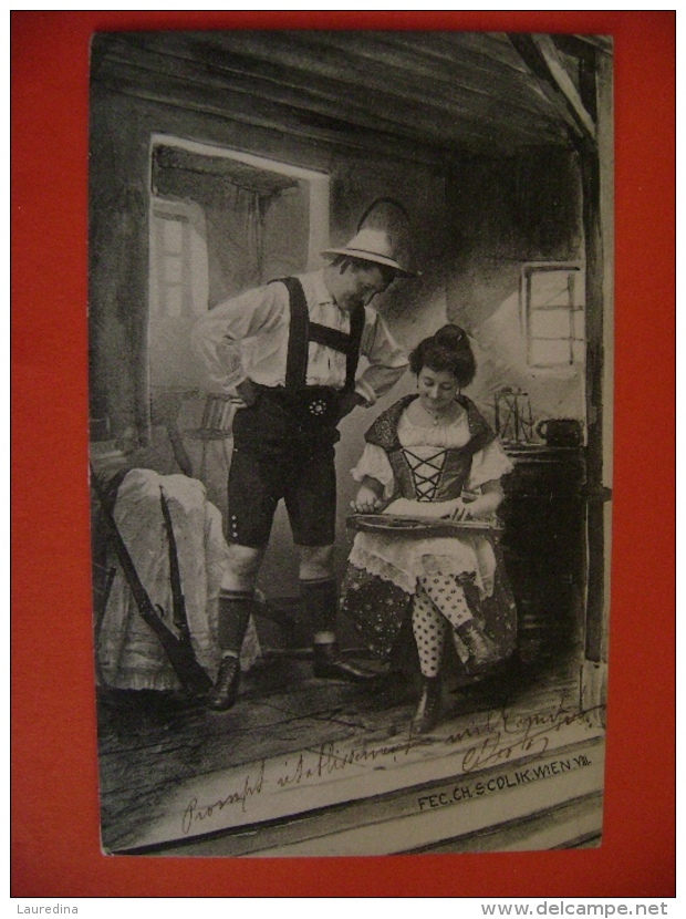 CP ILLUSTRATEUR SCOLIK - ECRITE EN 1902 - Scolik, Charles