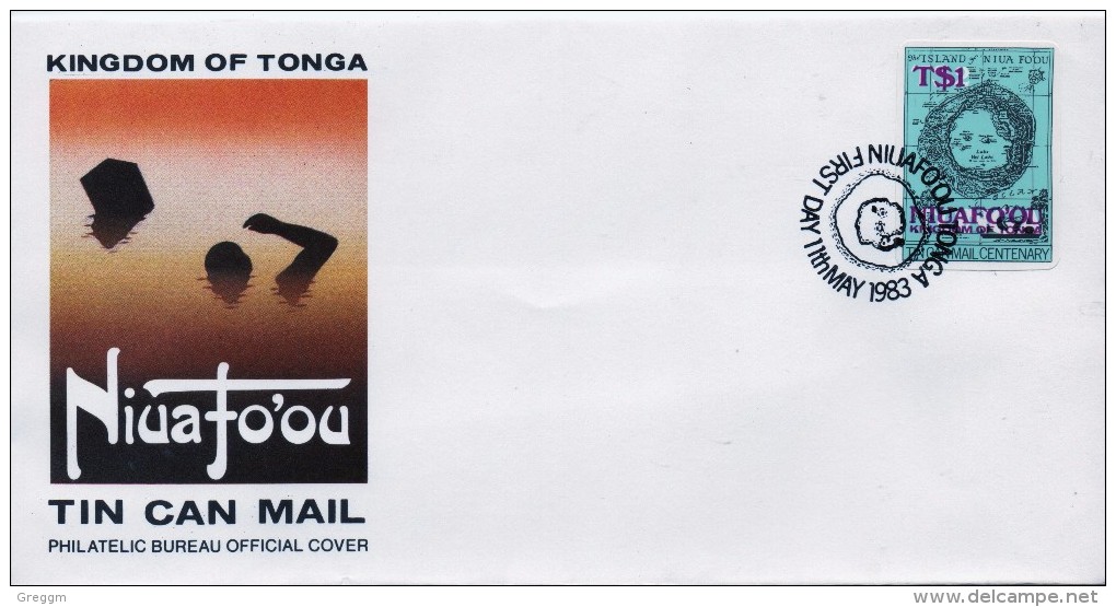 Tonga Niuafoou  First Day Cover To Commemorate Issue Of A Definitive Overprint. - Tonga (1970-...)