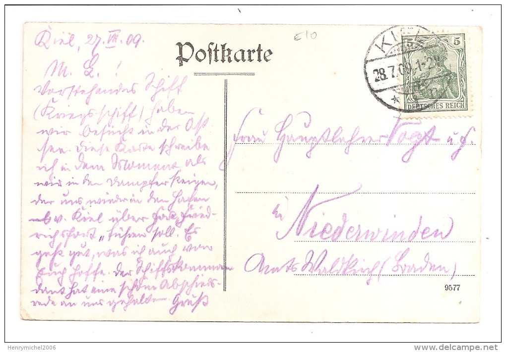 Cpa Bateau Guerre Allemand Sms Konig Wilhelm 1909 - 2scans - Krieg