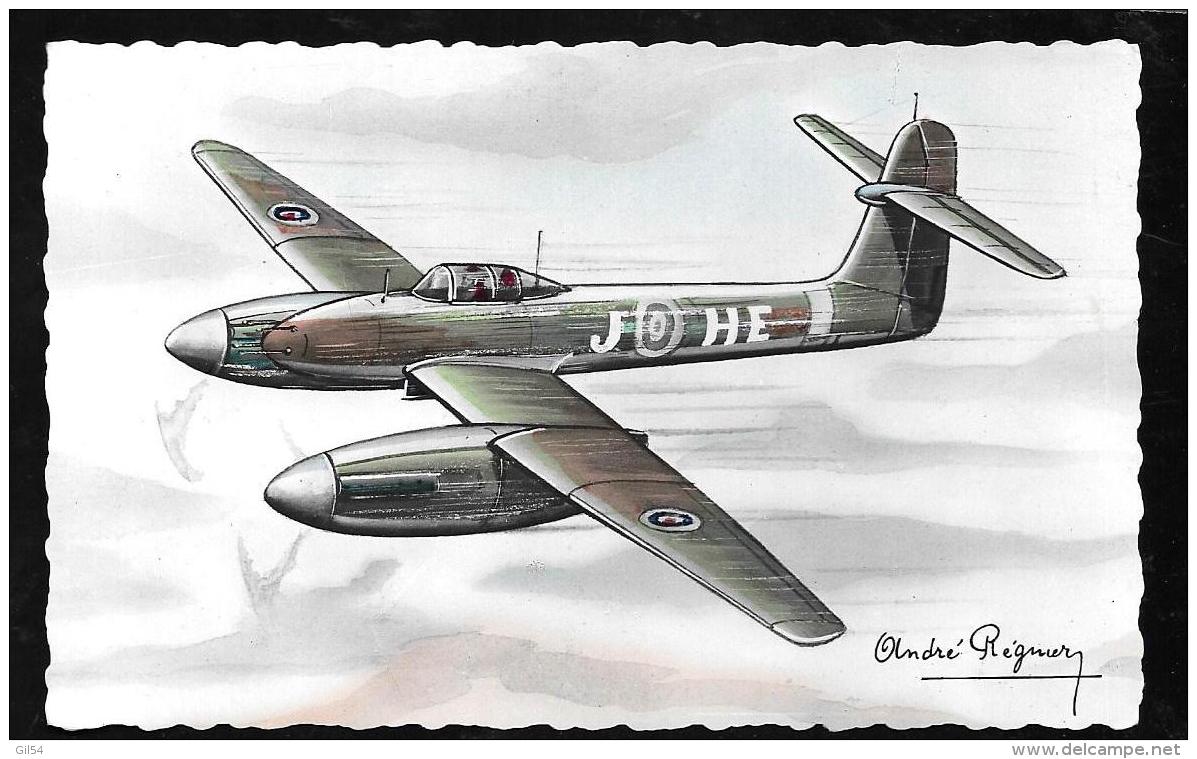 Westland " Whirlwind" Bi-moteur De Chasse ( Monoplace)  - Illustration Signée André Régnier  Hat116 - 1939-1945: 2. Weltkrieg