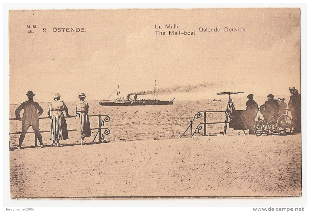 Belgique - Flandre Occidentale - Ostende - Oostende - La Malle Ligne Douvres The Mail Boat Bateau - Oostende