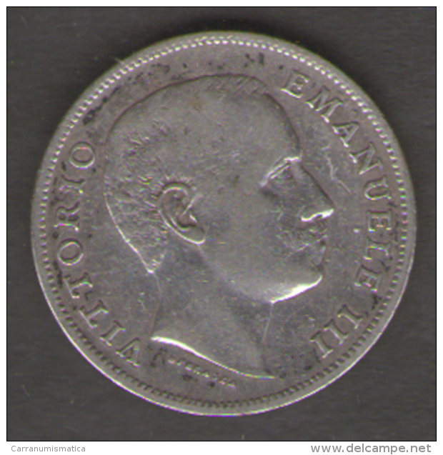 [NC} REGNO D' ITALIA - 1 Lira Aquila Araldica 1906 VITTORIO EMANUELE III SILVER (dc0002) - 1900-1946 : Vittorio Emanuele III & Umberto II