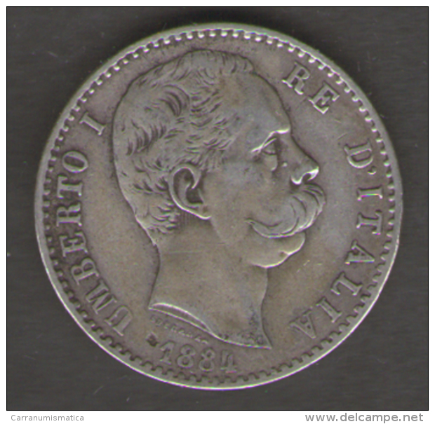 REGNO D' ITALIA - UMBERTO I - 2 Lire (1884) Argento / Silver - 1878-1900 : Umberto I