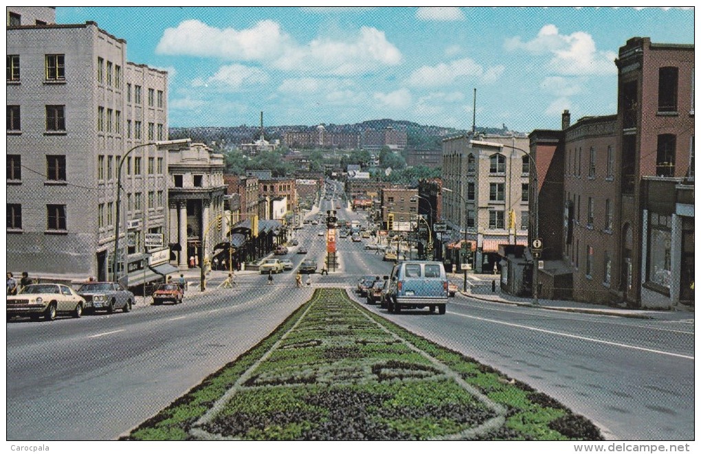 Carte 1960 SHERBROOKE / RUE KING VERS L'EST - Sherbrooke