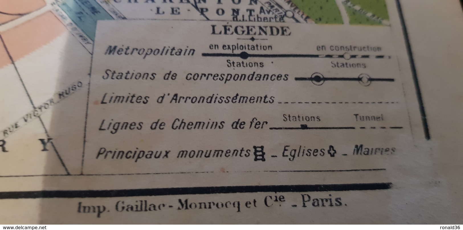 Carte GUIDE CONTY & Carte Taride PARIS METRO 1941 Rues Plans Métropolitain Gares Avenues Monument ...guerre 1939 1945 - Métro Parisien, Gares