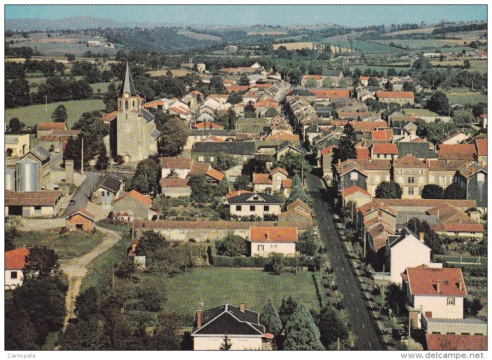 Carte 1970 VALENCE D'ALBI / VUE GENERALE AERIENNE - Valence D'Albigeois