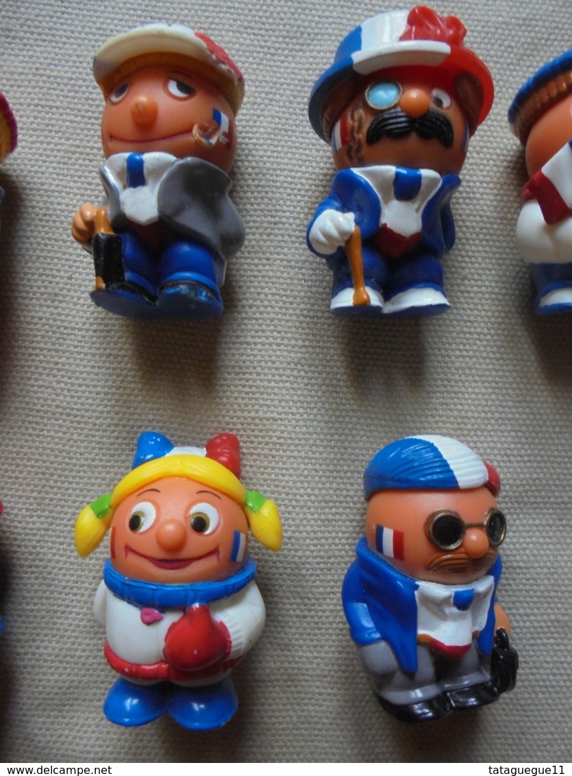 Vintage - Petit Lot De 9 Figurines Kinder Fana D'Foot - Monoblocs