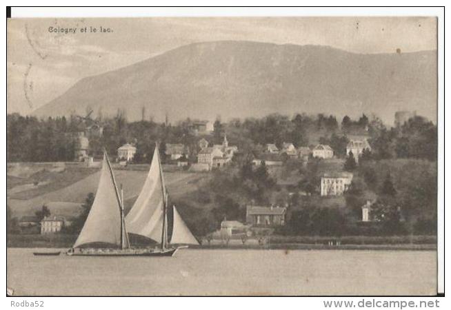 CPA - Cologny Et Le Lac - 1919 - Cologny