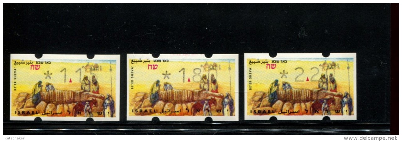 ISRAEL POSTFRIS MINT NEVER HINGED POSTFRISCH EINWANDFREI NEUF SANS CHARNIERE MICHEL SET 37 U S1 - Automatenmarken (Frama)