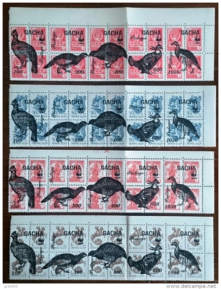 RUSSIE - Ex URSS 20 Valeurs OISEAUX, BIRDS ** Emis En 1995. Serie Neuve Sans Charniere. (MNH) - Gallinacées & Faisans