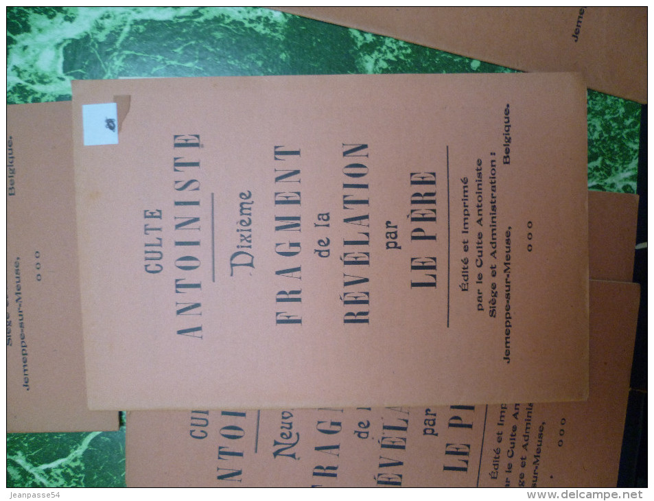 Culte Antoiniste. Ensemble De 10 Publications. Jemeppe-sur-Meuse - 1901-1940