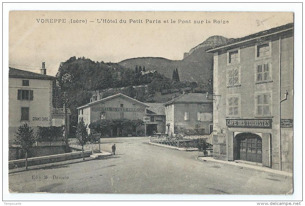 Voreppe - L'Hôtel Du Petit Paris Et Le Pont Sur La Roize - Voreppe