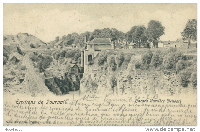 BELGIQUE TOURNAI / Barges-Carrière Delwart / - Tournai