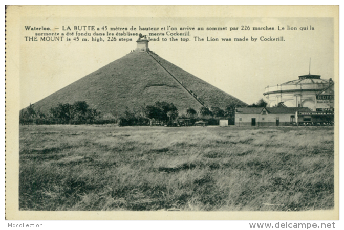 BELGIQUE WATERLOO / La Butte Et Le Lion Qui La Surmonte / CARTE GLACEE - Waterloo