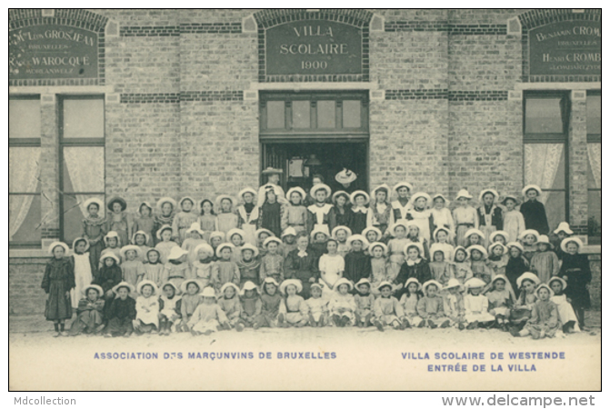 BELGIQUE WESTENDE / Association Des Marçunvins De Bruxelles, Villa Scolaire De Westende, Entrée De La Villa / - Westende