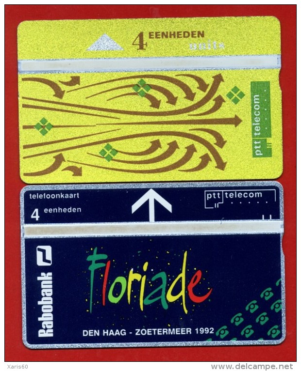 NETHERLANDS: R-013-02 PTT Kerst 1991 & R-020-01 Rabobank Floriade 1992 (red E) UNUSED - Privées